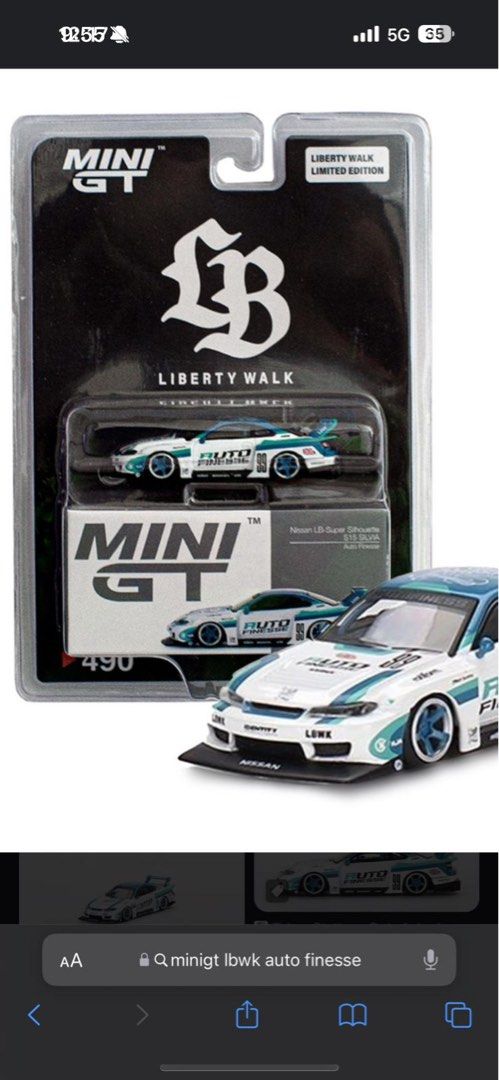 Looking For MiniGT S15 Auto Finesse Chase & LBWK card, Bulletin