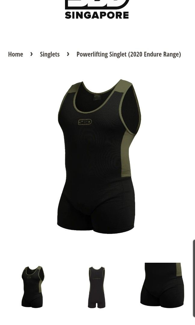 Looking for SBD Endure Size L Singlet. SBD. A7. Powerlift