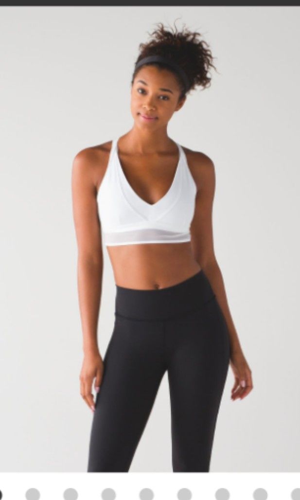 Lululemon Essential Rhythm Bra - Black - lulu fanatics