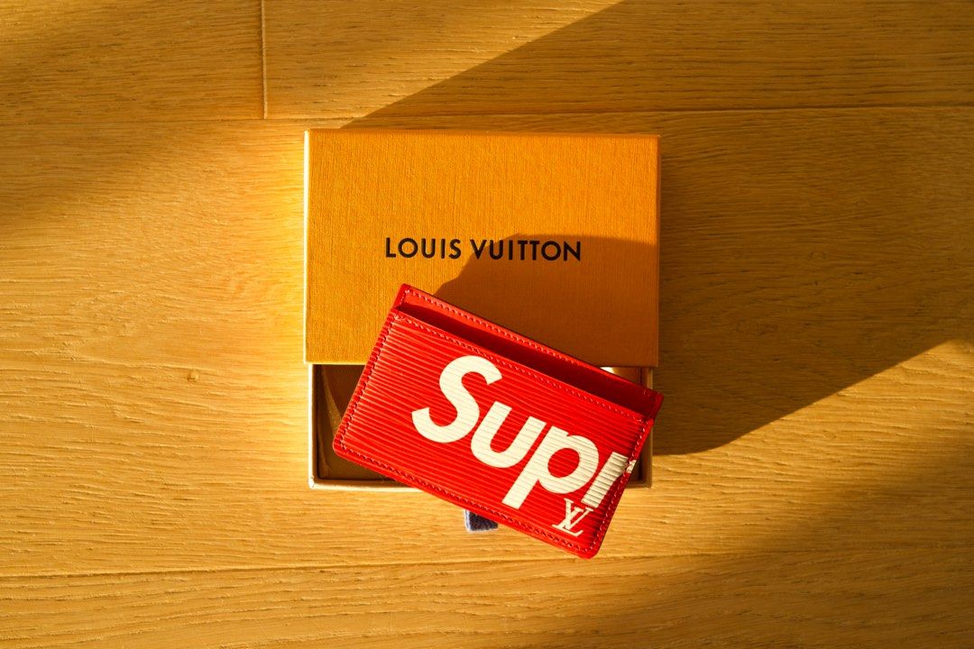 LV X Supreme Card holder Carousell