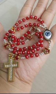 Made in mama Mary house in turkey Evil protection red rosary