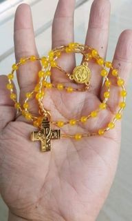 Made in Vatican Rome beautiful agate rosary necklace