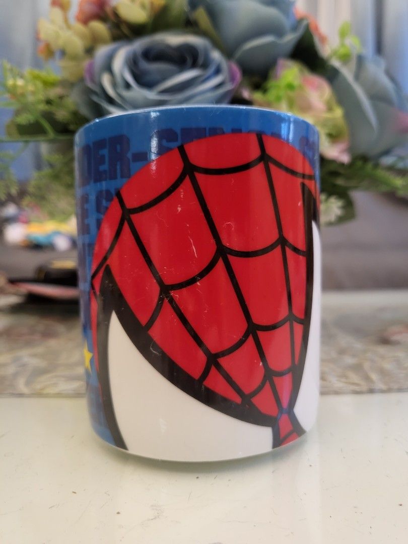 Marvel Spider-Man Spider-Sense Mug (Category: Coffee & Tea Tableware) located in San Fernando. Submitted by jpmarketplace2023 (Listing ID 1287039133, Image 2). Description: -Marvel Spider-Man Spider-Sense mug for only PHP190 -Lightly used; With scuffs -Authentic from Japan.