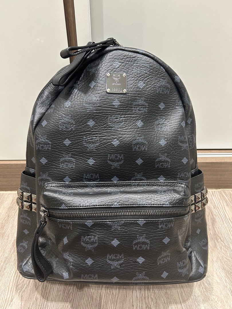 Mcm stark studded outlet backpack