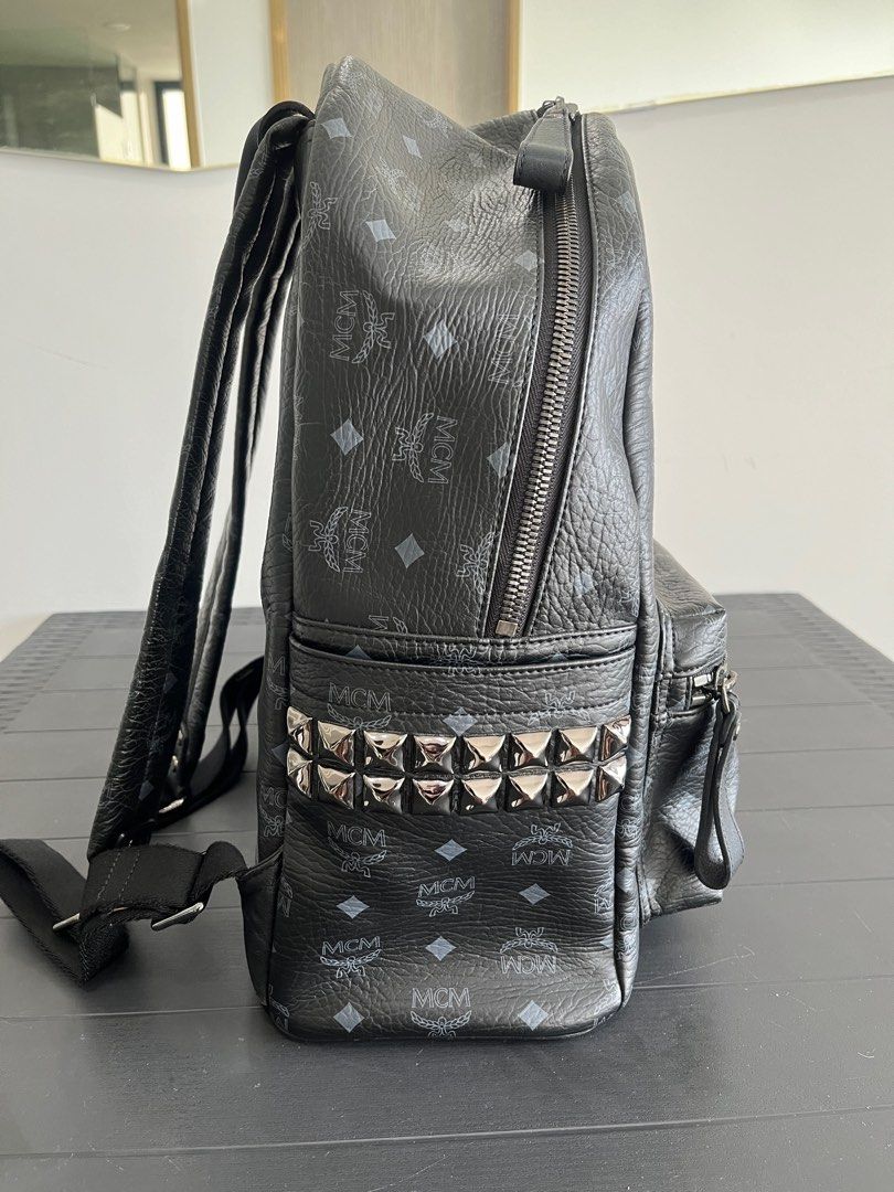 Mcm medium sale studded backpack