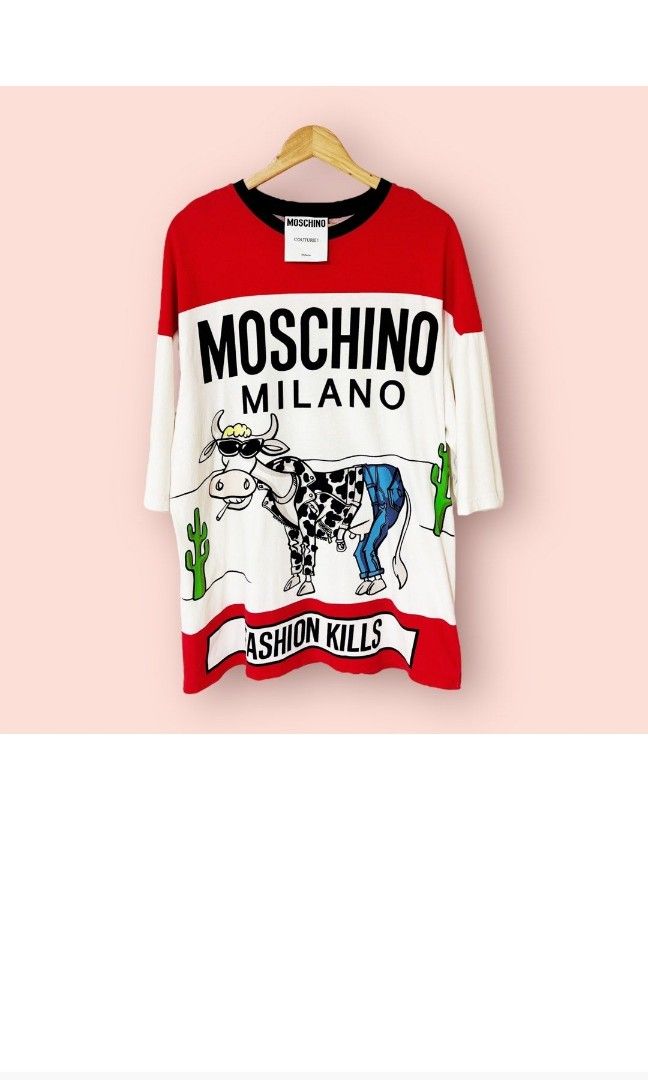 open lace back dress Moschino Couture A/W 2018 Oversized Crazy Fruits T-Shirt/Dress (OSFA   VOODOO WAREHOUSE