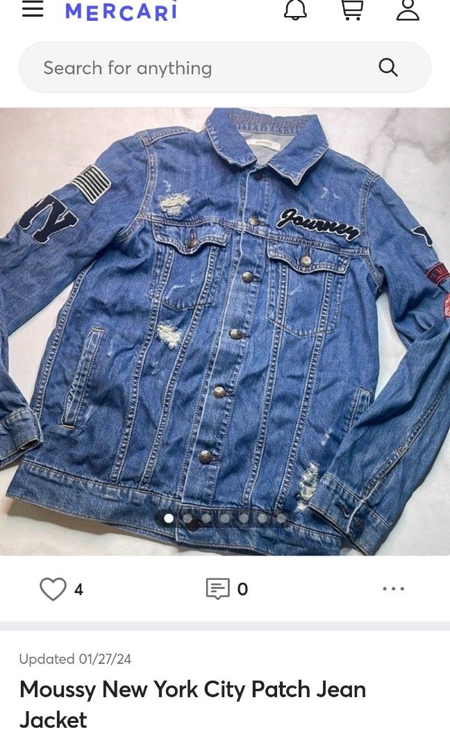 Moussy New York City Patch Jean Jacket