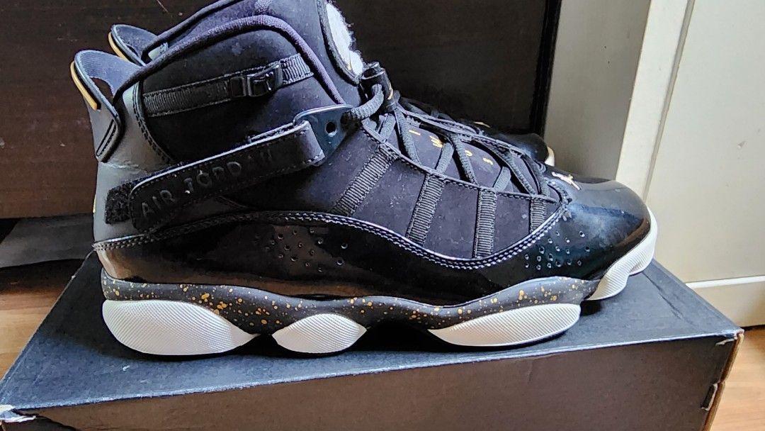 air jordan 6 rings black