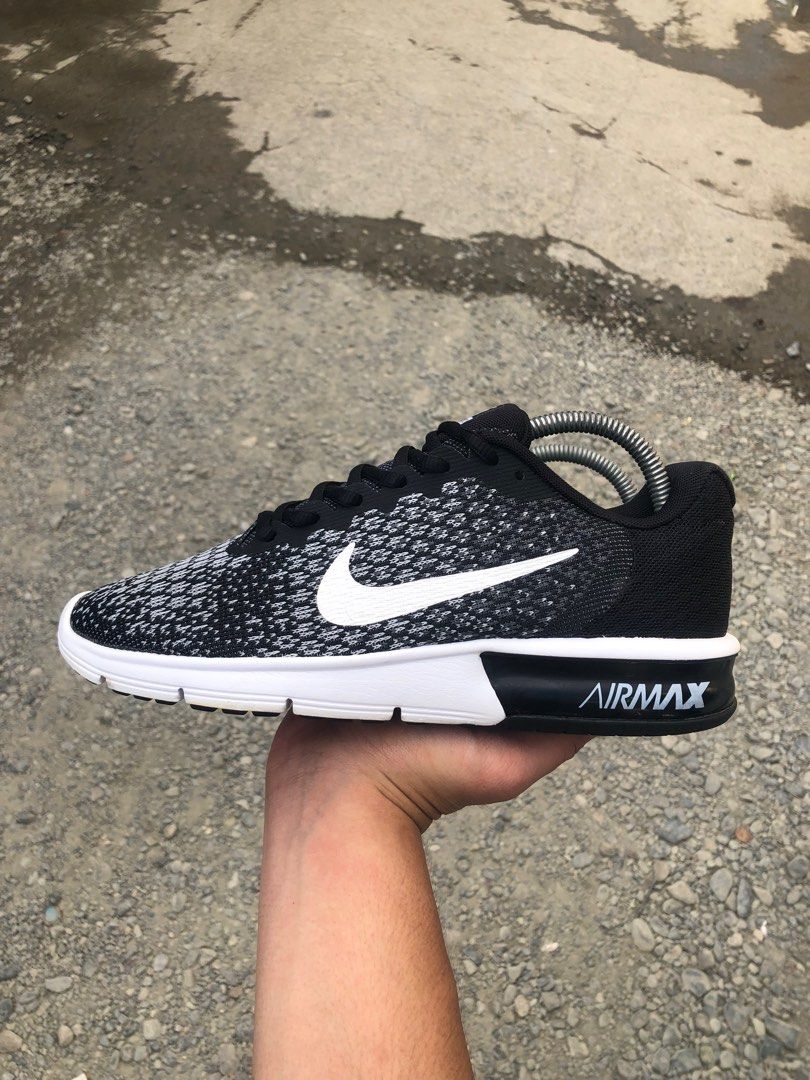 Nike air max sequent 2 black junior store