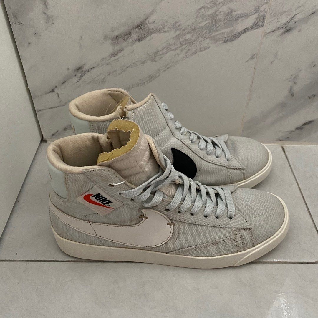 Nike Blazer Mid Rebel Ghost Aqua Fesyen Wanita Sepatu di Carousell