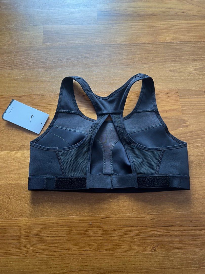 Nike Sports bra DRI-FIT SWOOSH with mesh in black