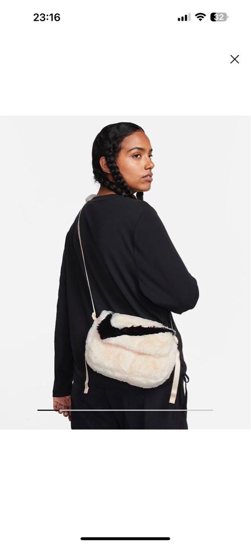 Fluffy sling bag on sale