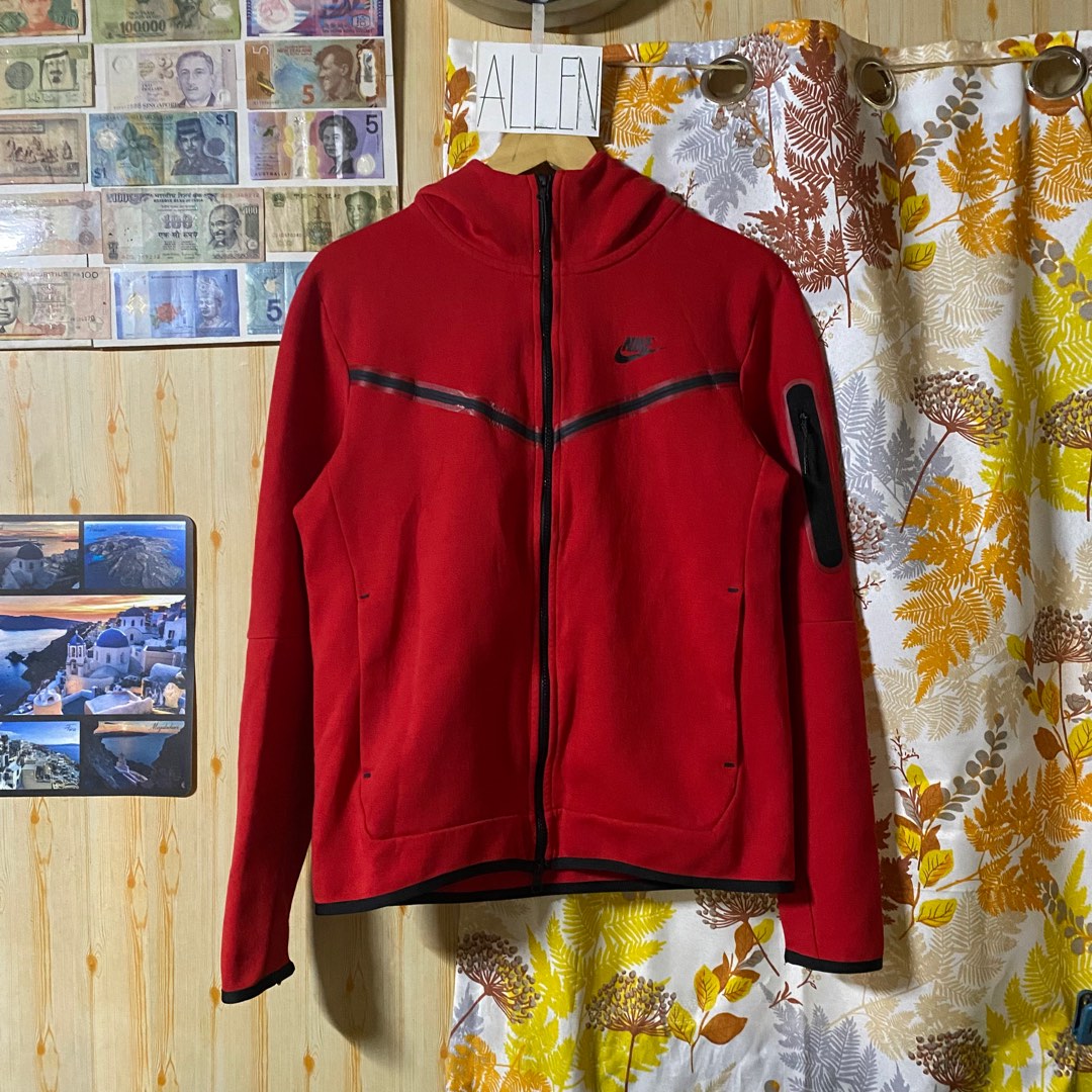 full red tech fleece
