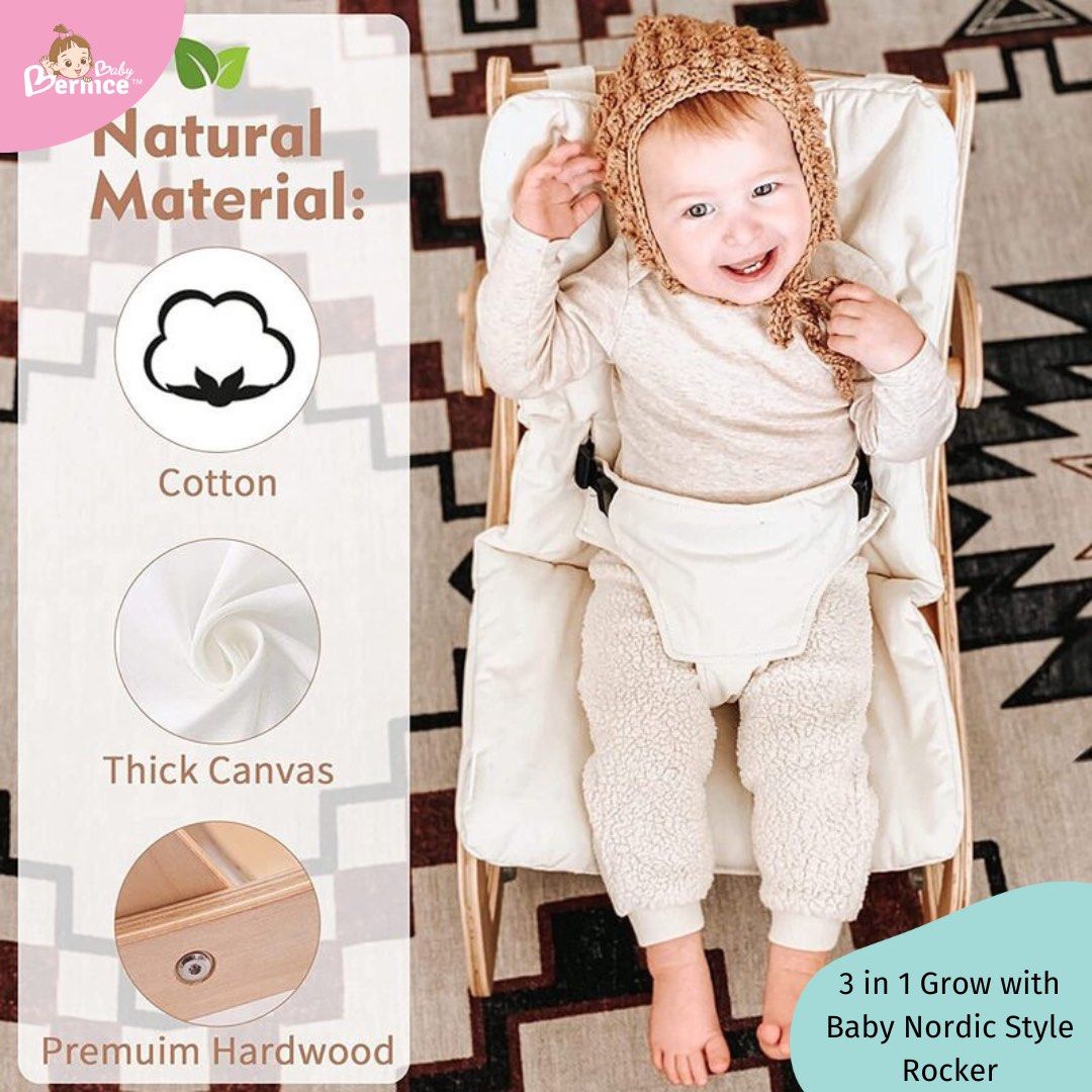 Nordic Style Grow with Baby Rocker for 0-6 years old, Babies & Kids ...