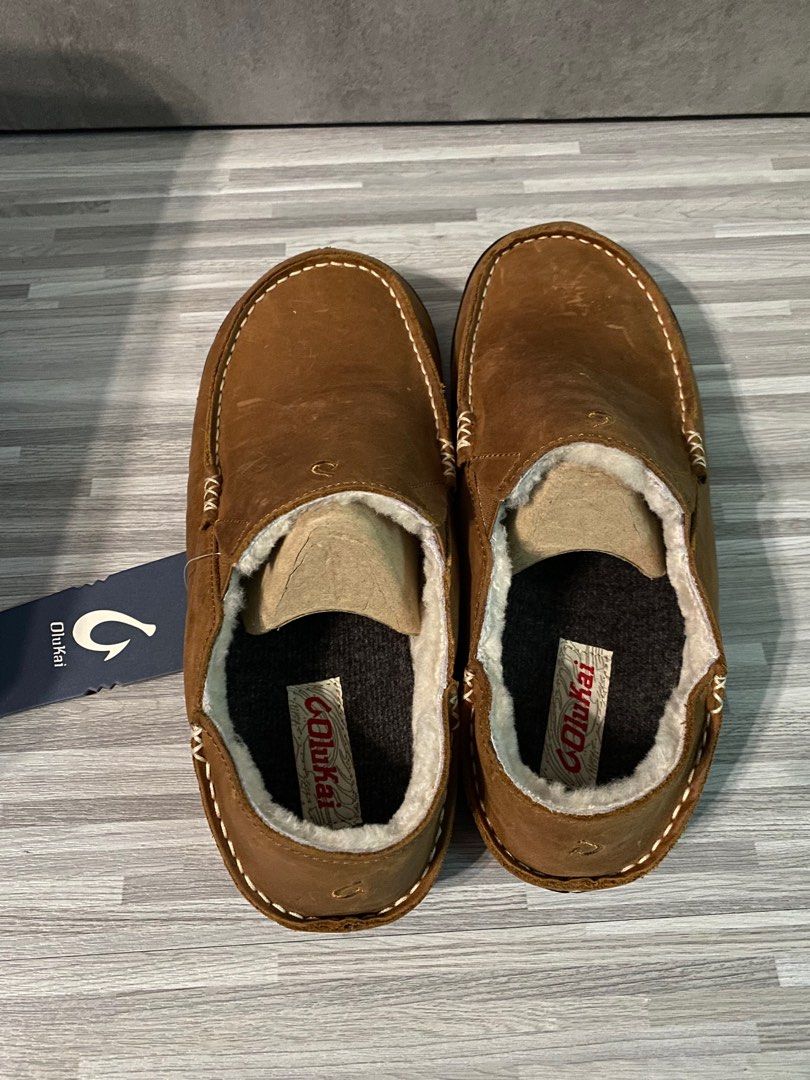 Olukai Moloa Slipper Toffee Dark Wood US 10 Men s Fashion