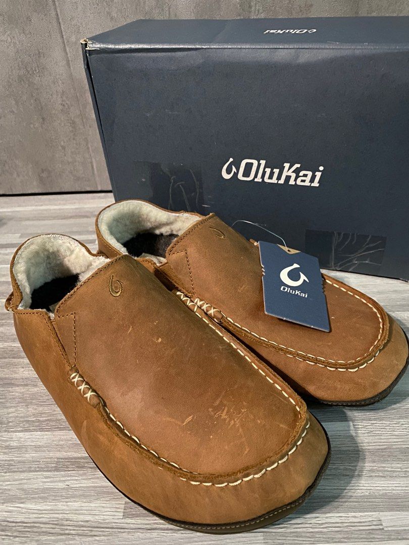 Olukai moloa slipper clearance dark wood