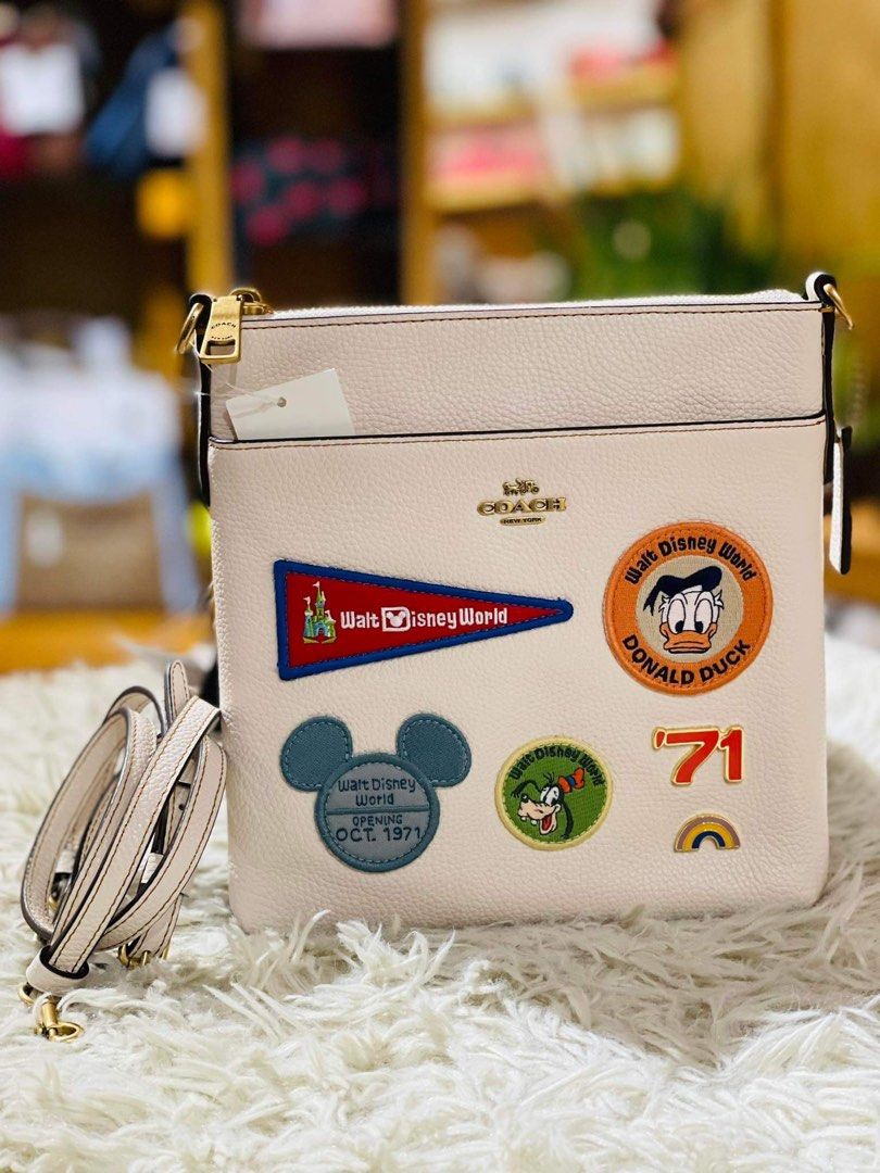 Minnie mouse kitt messenger crossbody with patches new arrivals