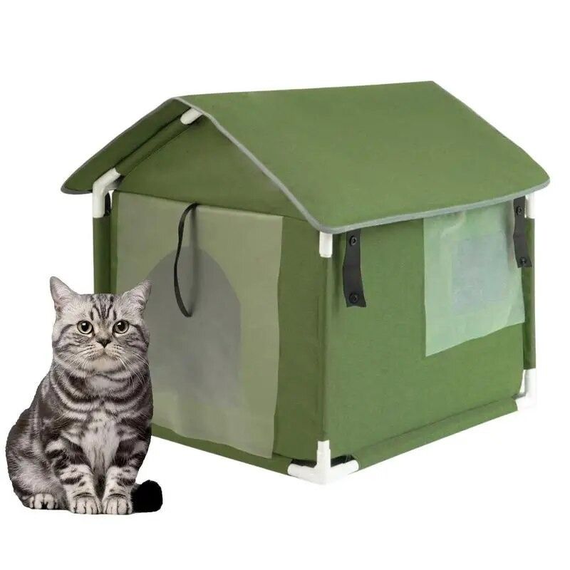 Outdoor Cat House Oxford Cloth Cats Nest Tent Cabin Pet Bed Waterproof Outdoor Pets House Foldable Cave For Dogs Cats Kittens Carousell