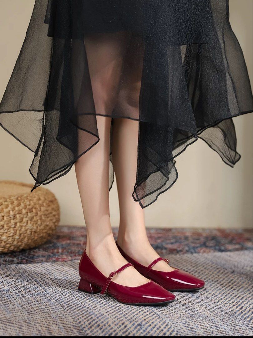 Mary jane cheap leather shoes