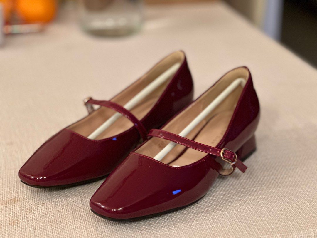 Patent Leather Mary Jane Shoes Women s Fashion Footwear Flats