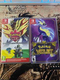 Pokemon Shield + Expansion Pass and Pokemon Violet