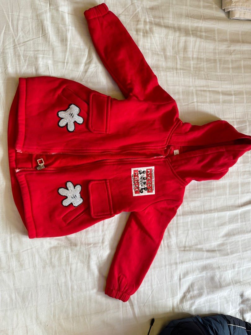 Red mickey mouse jacket outlet