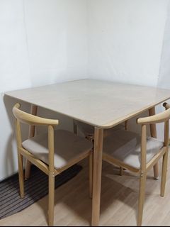 Used solid oak table and chairs for sale sales