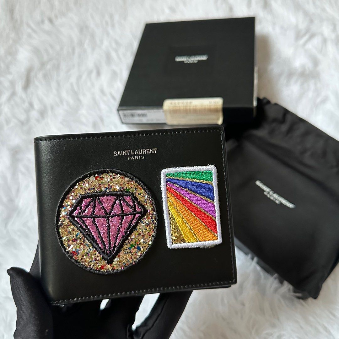 Price Reduced* Saint Laurent East West Wallet with Patches, Luxury