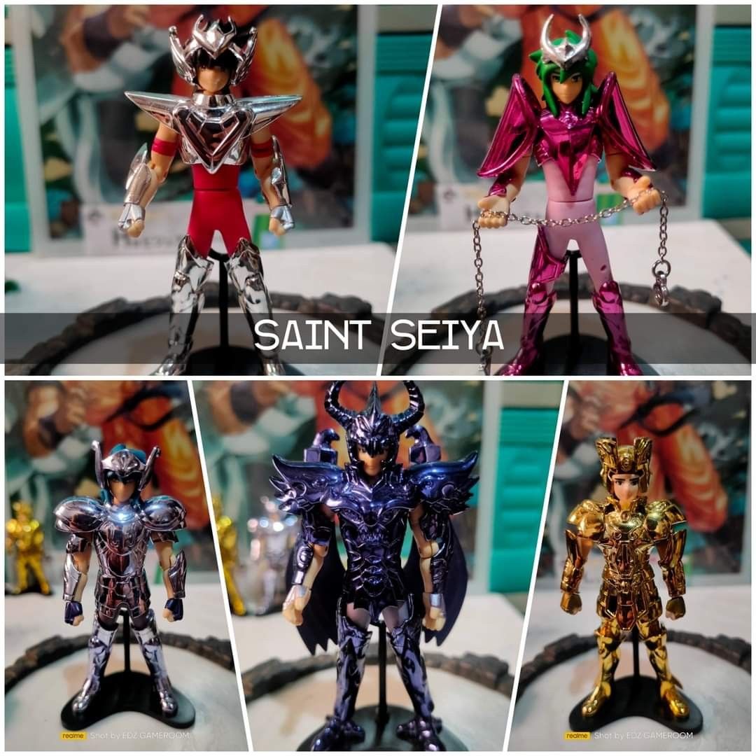 Saint Seiya Set Gashapon (Category: Figurines & Statues) located in Manila. Submitted by totoyz_mkyby (Listing ID 1286919687, Image 1). Description: Saint Seiya Set Gashapon ✅Pegasus Seiya ✅Andromeda Shun ✅Gemini Canon ✅Lyra Orpheus ✅ Wyvern Rhadamanthys.