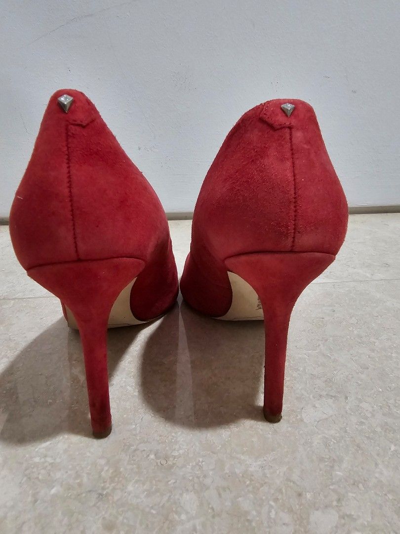 Ladies red shoes size 7 hotsell