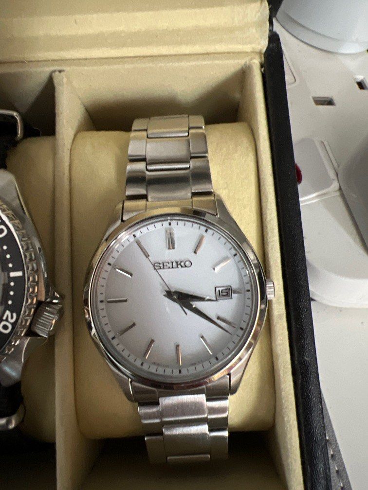Seiko Solar Quartz Watch SPBX143 with Sapphire Crystal Luxury