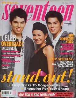 Seventeen (PH)/ Richard & Raymond Gutierrez, Isabel Oli/ September 2005