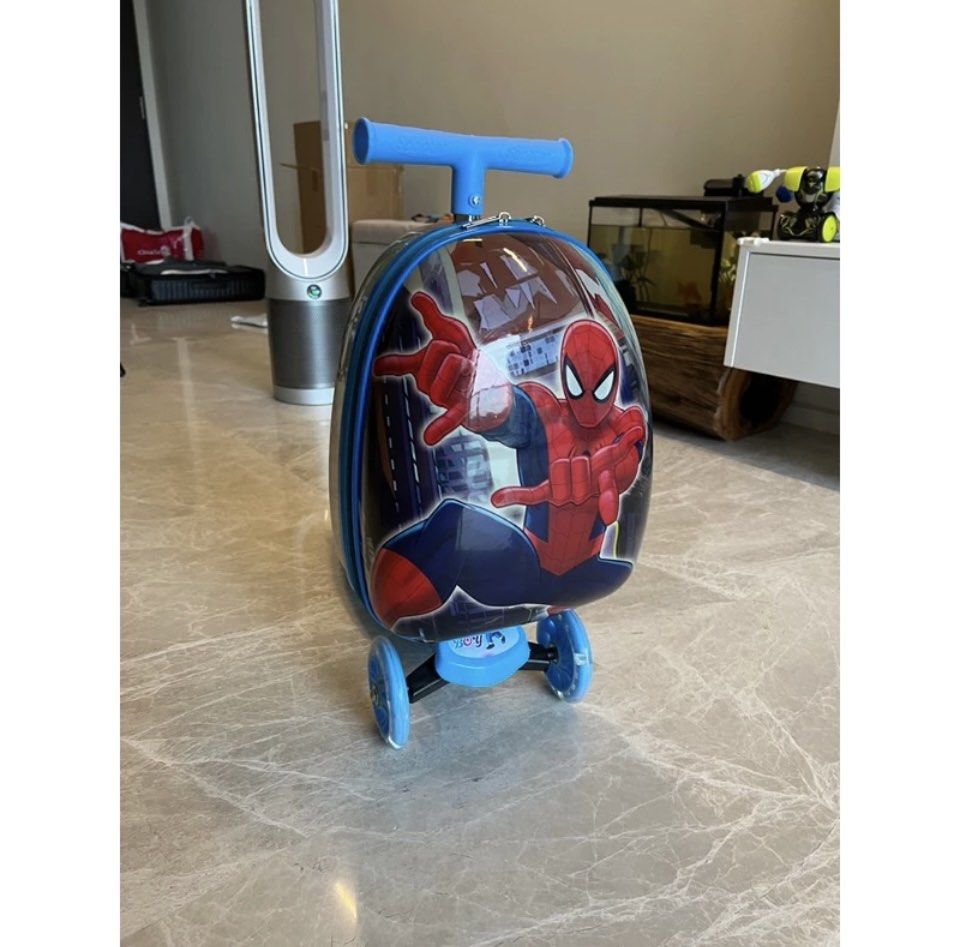 Spiderman suitcase best sale scooter