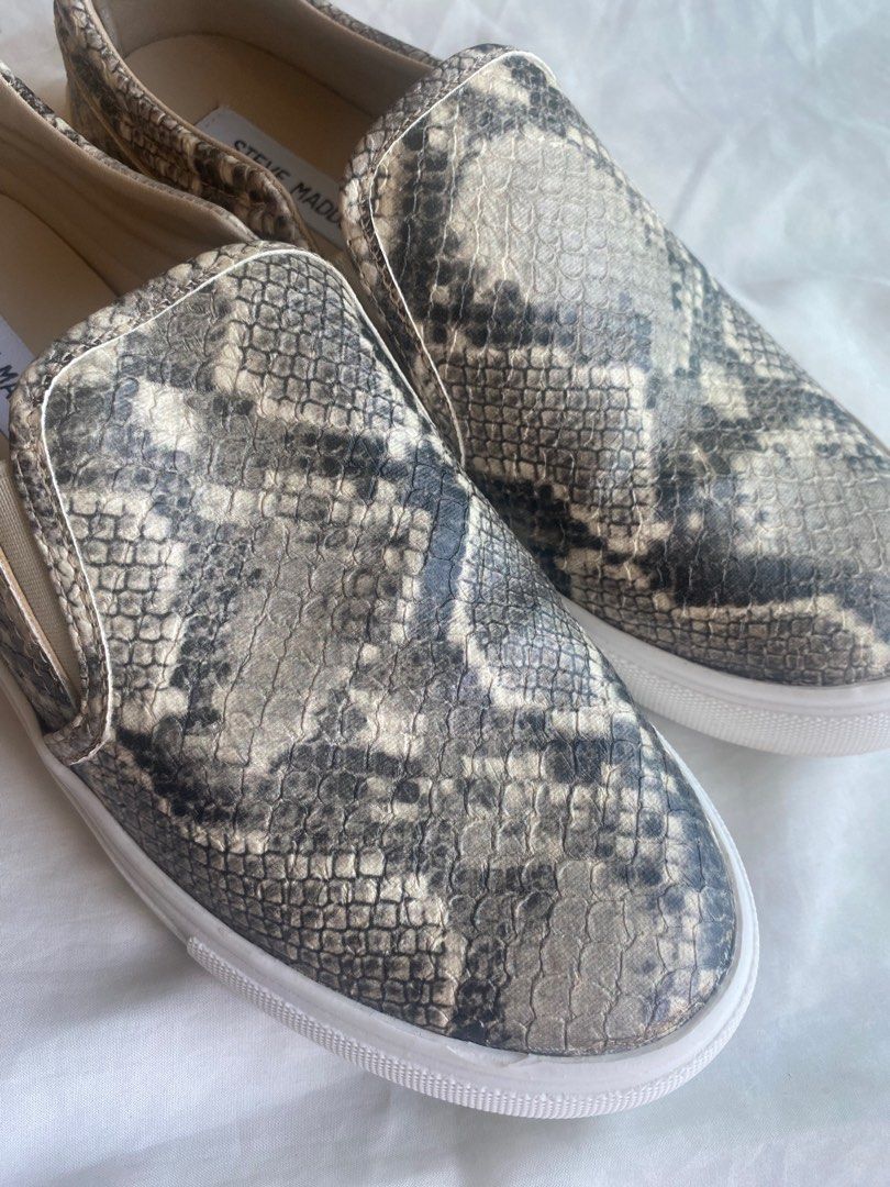 Steve madden snakeskin slip on shop sneakers