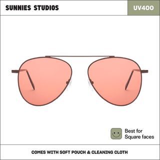 Sunnies Studios Lukas in Russet (Pilot Sunglasses)