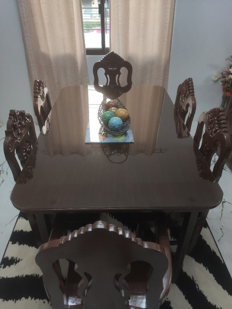 Super Sale Narra Dining Table Set Furniture Home Living Furniture Tables Sets on Carousell