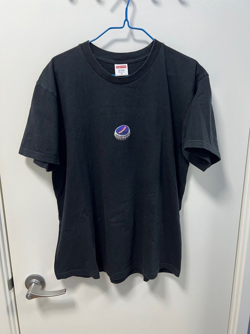 Supreme bottle cap tee black deals