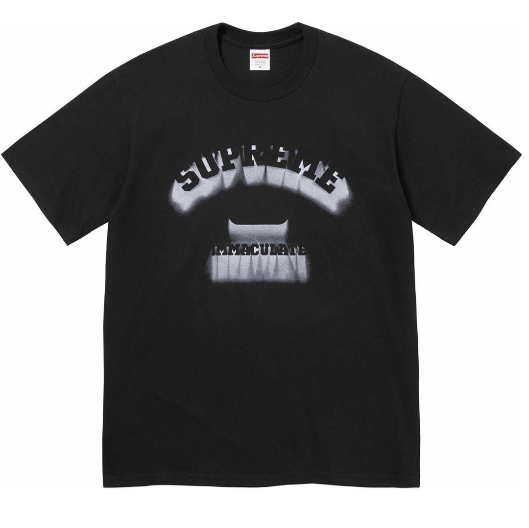 Supreme curve logo tee 2025