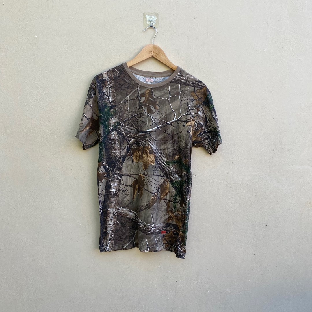 Supreme x Hanes x Realtree Men s Fashion Tops Sets Tshirts