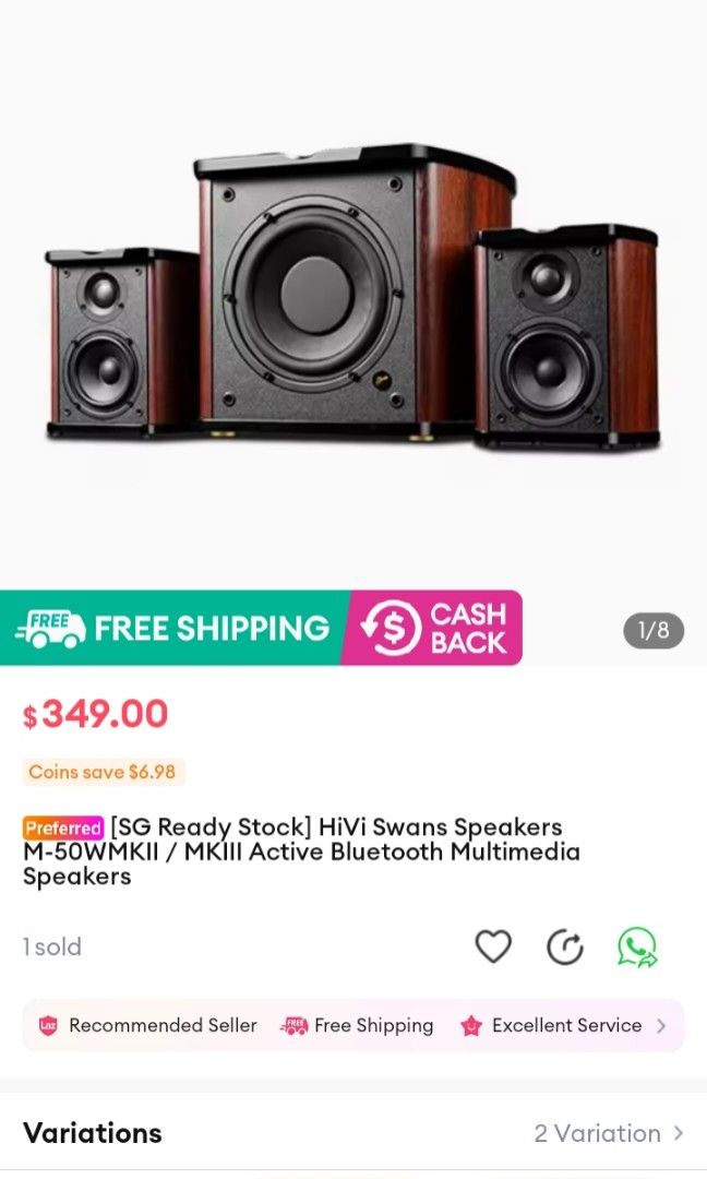 Swans m50w 2.1 on sale