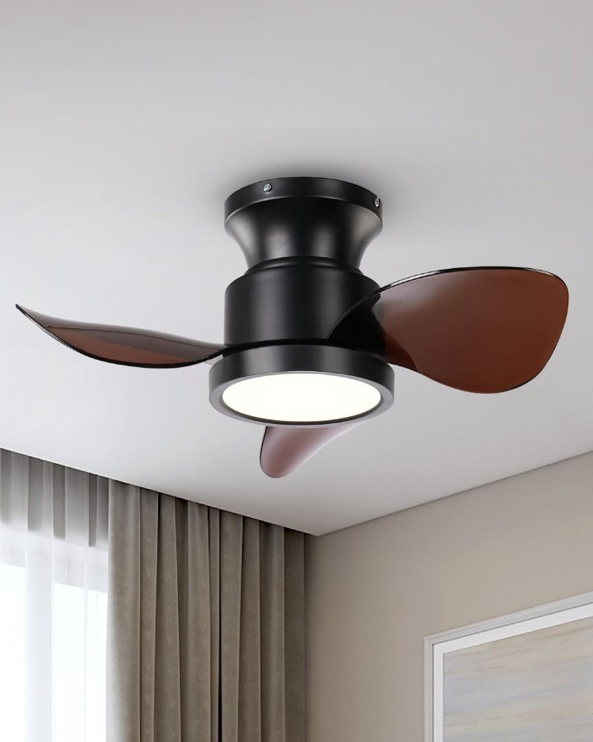 TALOYA Quiet Ceiling Fans with Up/Down Lights, 22 Inch Small Ceiling ...