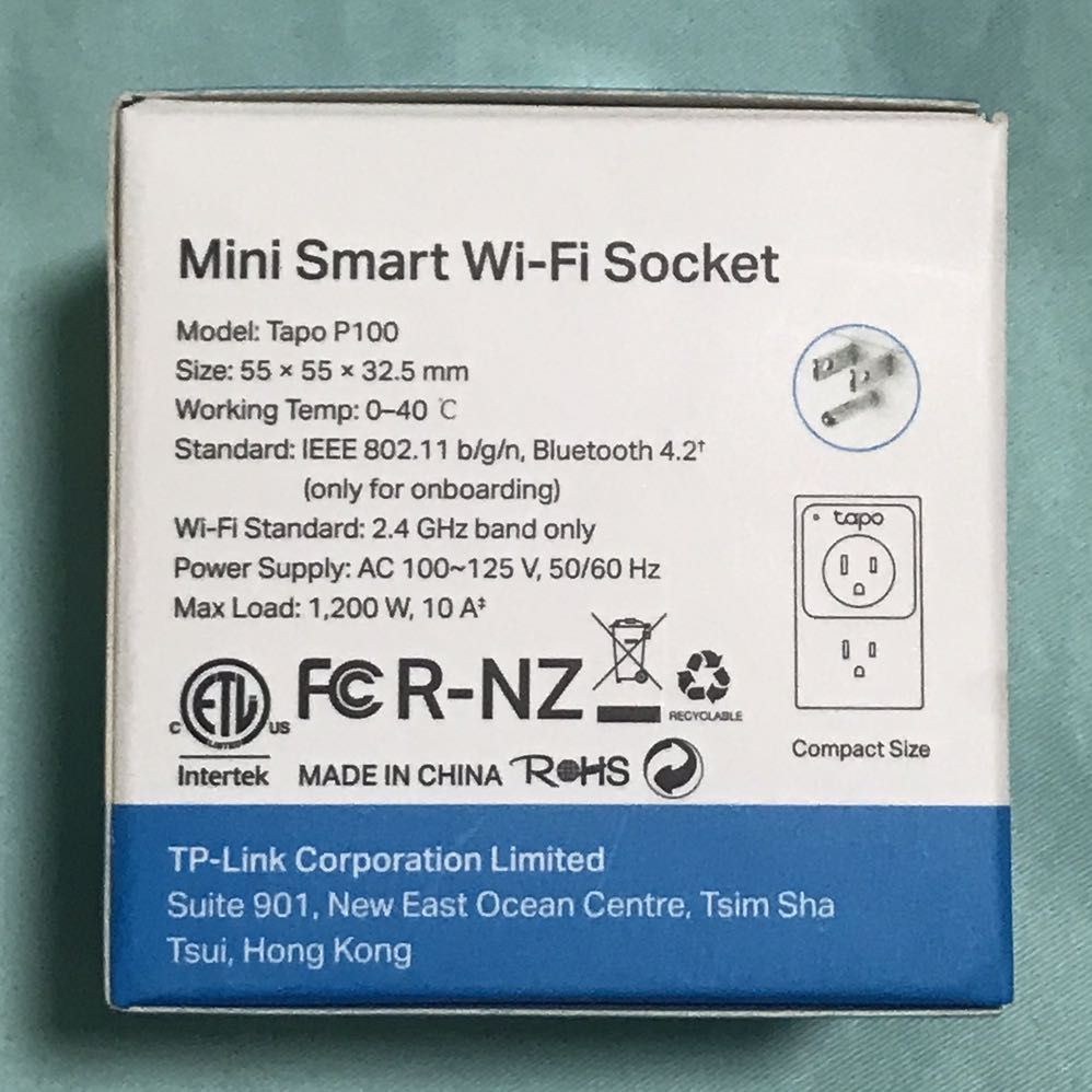 Tapo Mini Smart Wifi Socket (Category: Networking) located in Pasay City. Submitted by kkalien (Listing ID 1286937488, Image 3). Description: Tapo Mini Smart Wifi Socket P100 - Remote Control from Anywhere - Live Smarter by Presetting Time - Free up your hands with Voice Control - Mighty Features with Compact Size - A deterrent of your Home - Share to Families - Multiple Safety Guarantees - Easy, Friendly Setup and Use The shipping fee would be s