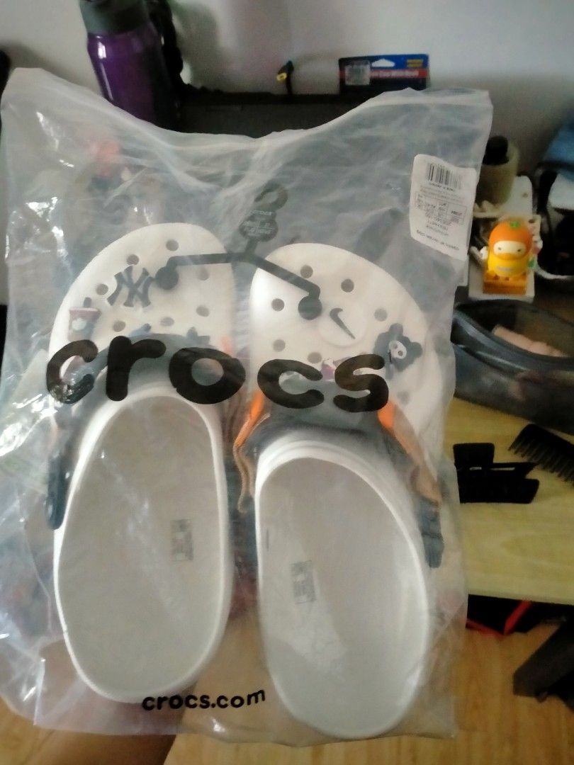 Terrain Clog white (Category: Slippers & Slides) located in Manila. Submitted by bukid (Listing ID 1287048086, Image 3). Description: Crocs + 2 jibbitz + ecobag + stickers.