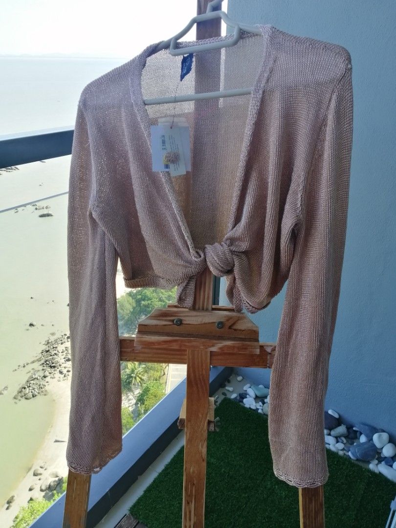 TOPSHOP ROSE GOLD BLING BLING CARDIGAN