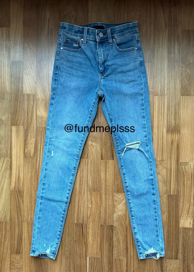 uniqlo high rise ultra stretch jeans