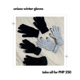 unisex winter gloves (take all 3)