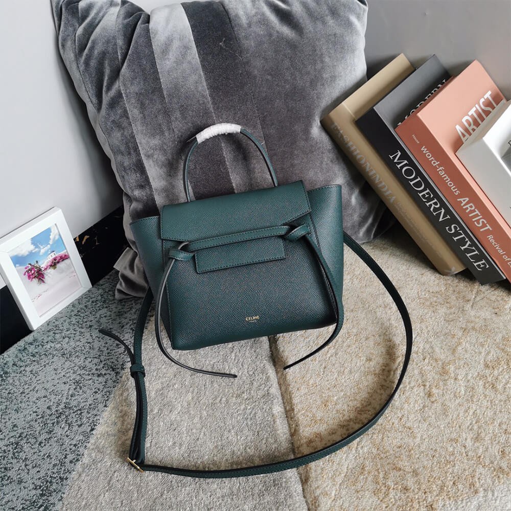 URGENT SALE Authentic Celine Micro Belt Bag Dark Peacock Blue Color