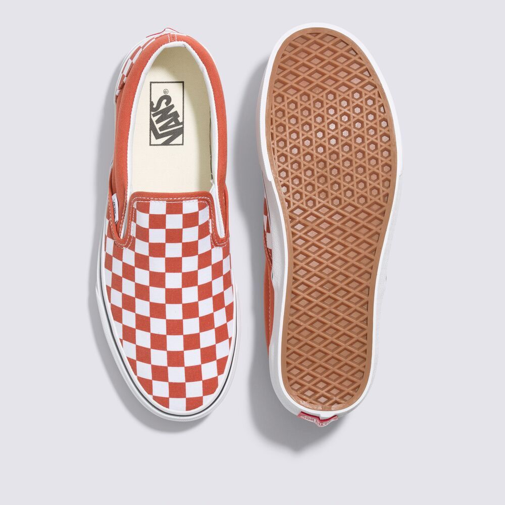 Checkerboard top vans ochre