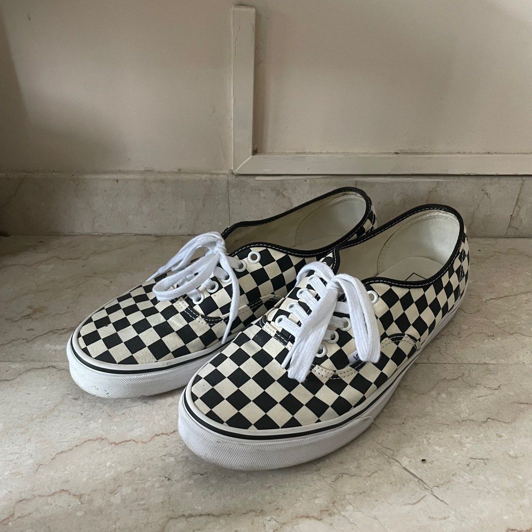 Checkerboard top mens vans