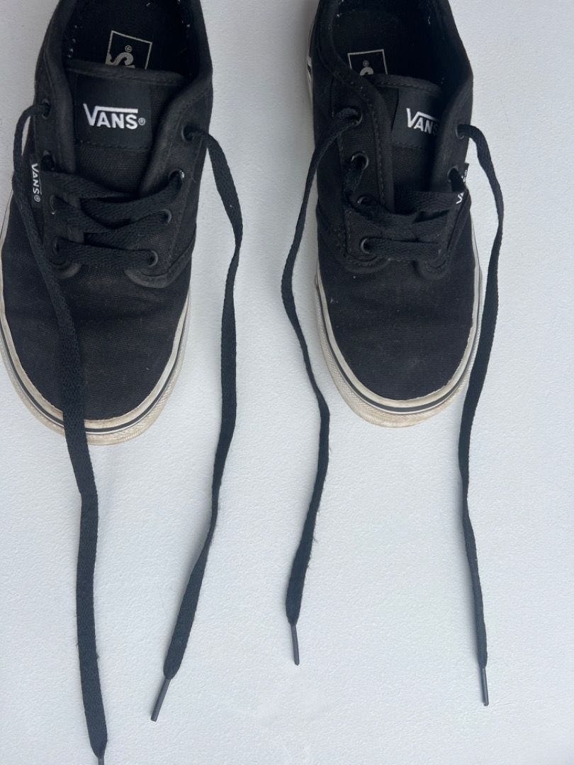 All black vans size 2.5 hot sale